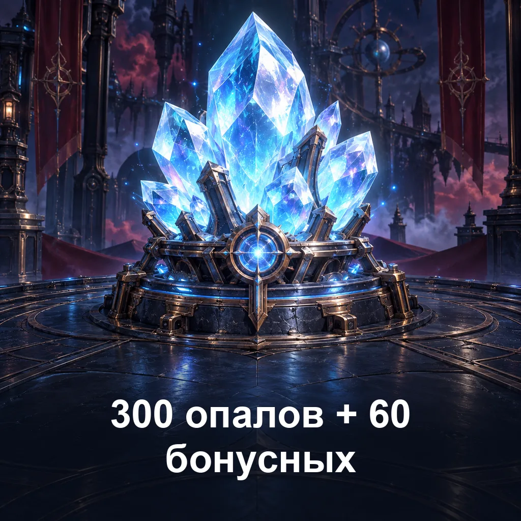 300 опалов + 60 бонусных