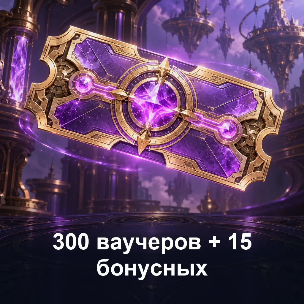300 ваучеров + 15 бонусных