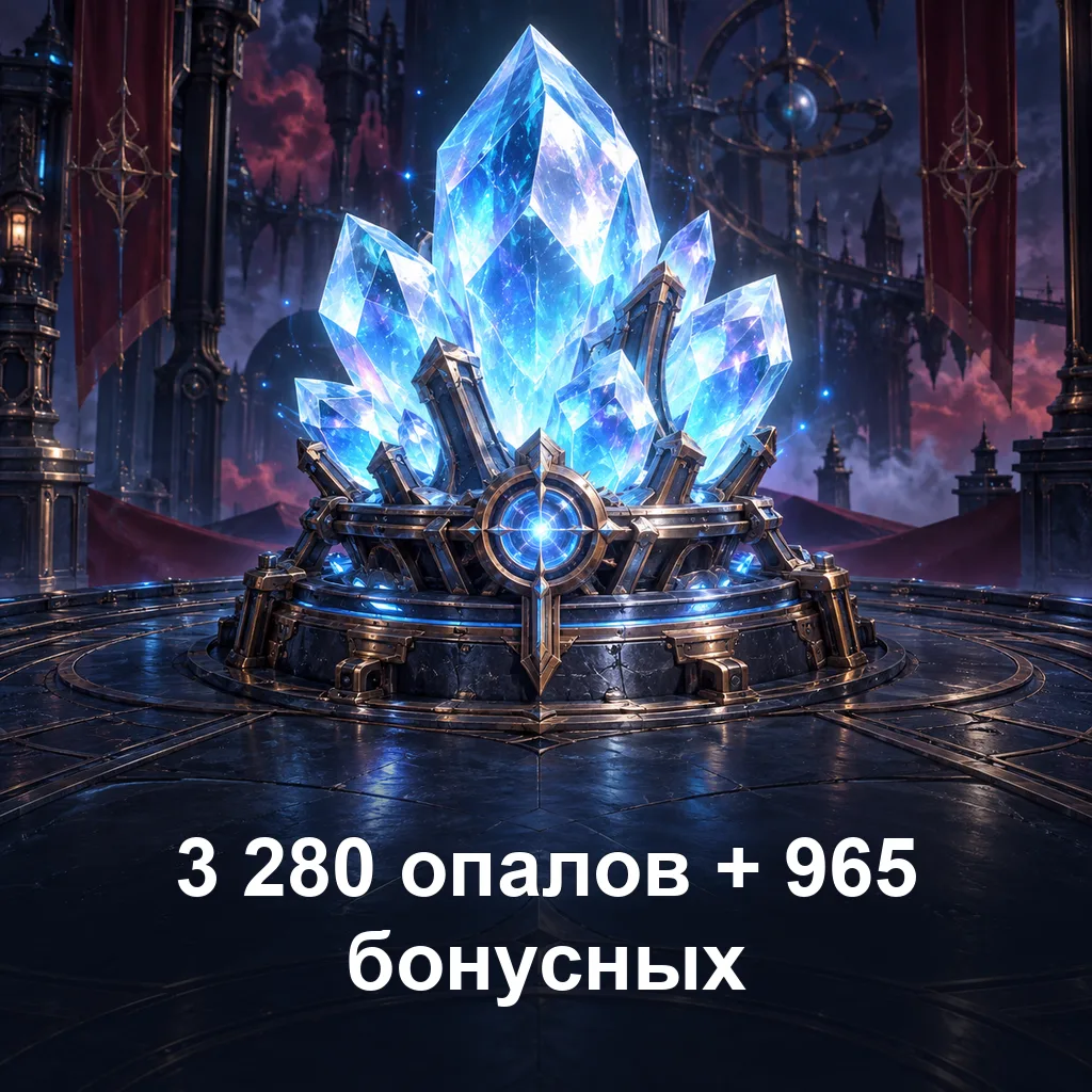 3 280 опалов + 965 бонусных