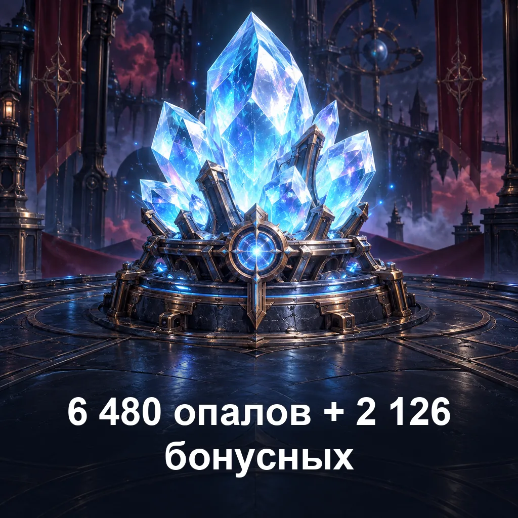 6 480 опалов + 2 126 бонусных