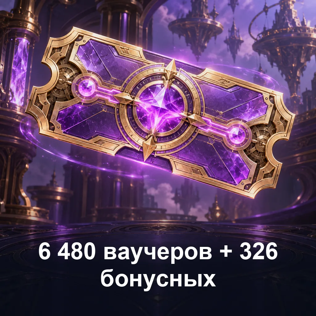6 480 ваучеров + 326 бонусных