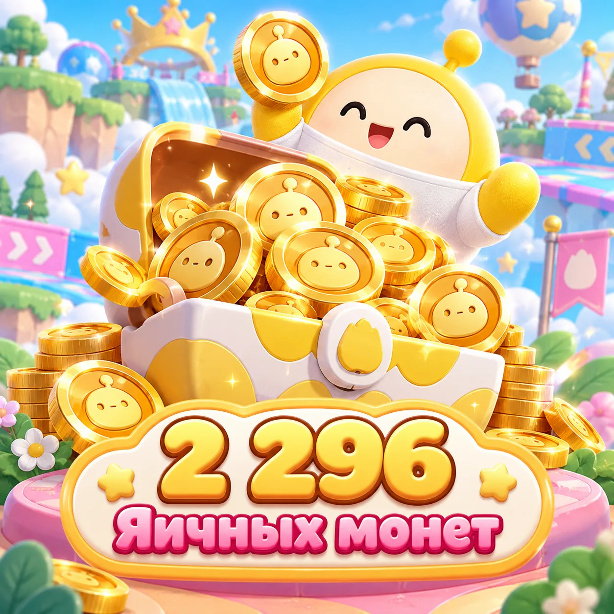 2 296 Яичных монет