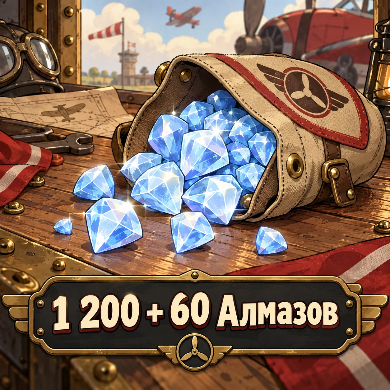 1 200 + 60 Алмазов