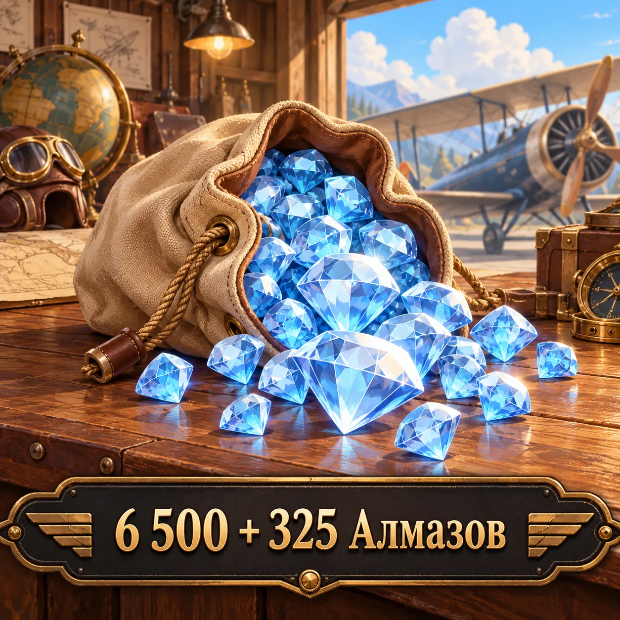 6 500 + 325 Алмазов