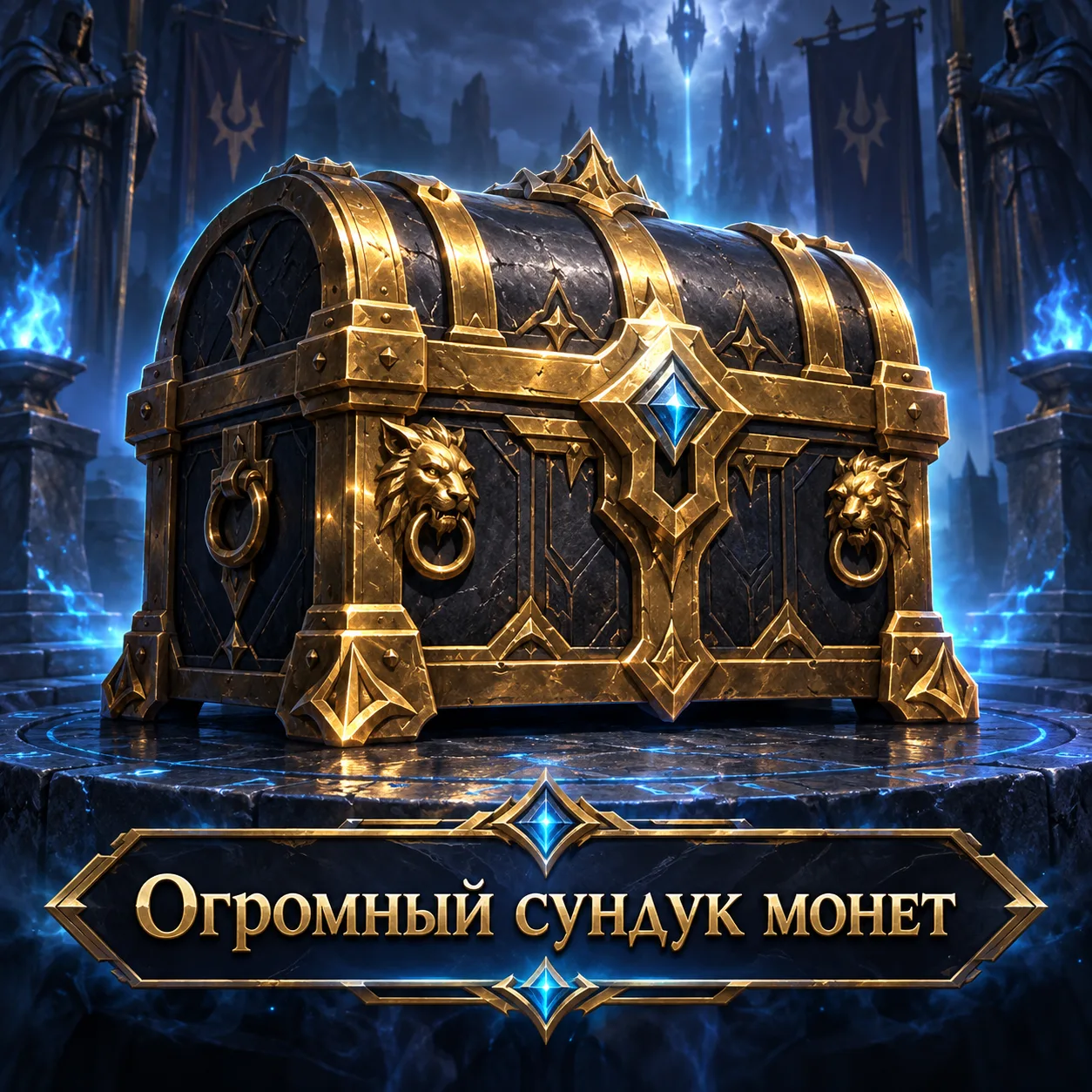 Огромный сундук монет