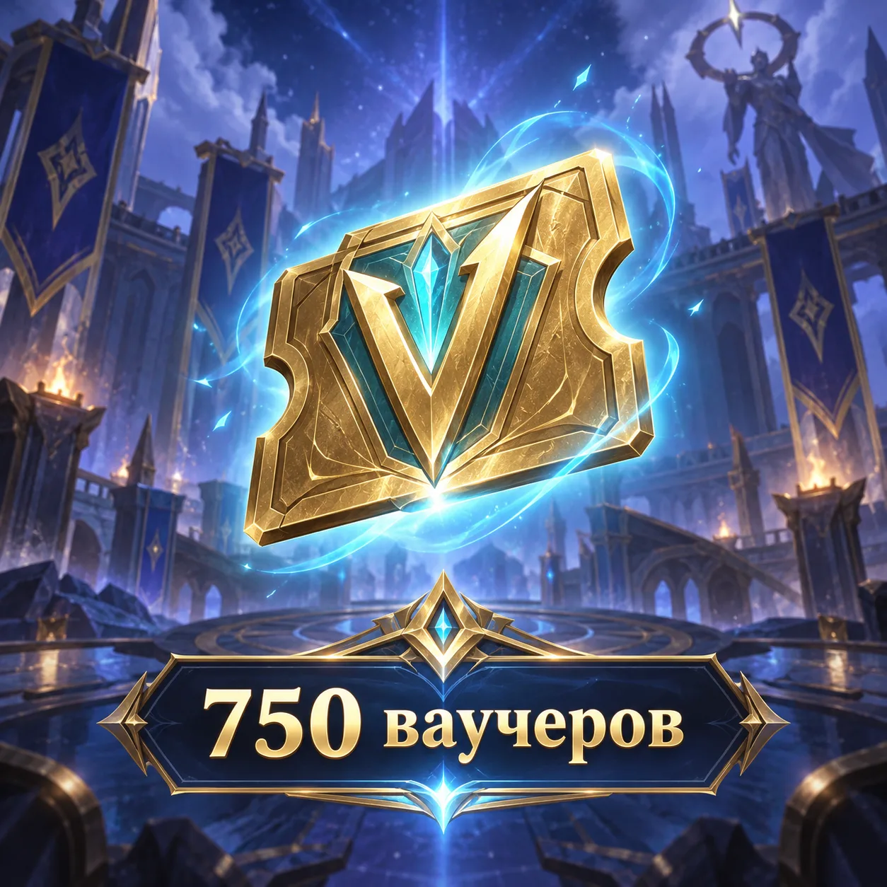 750 ваучеров