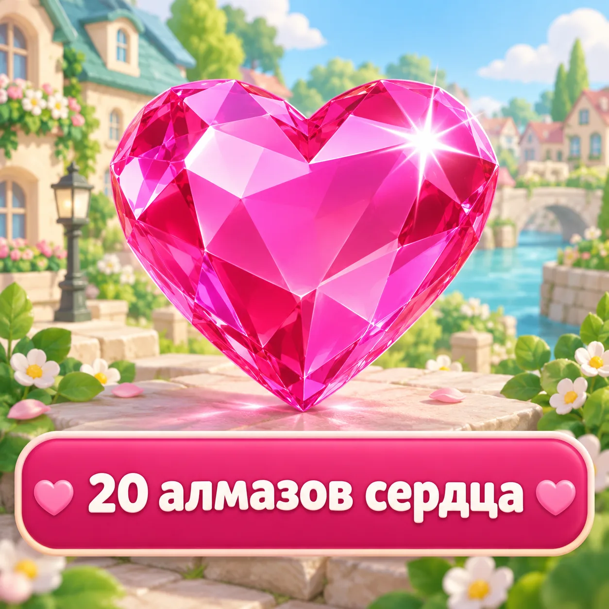 20 алмазов сердца