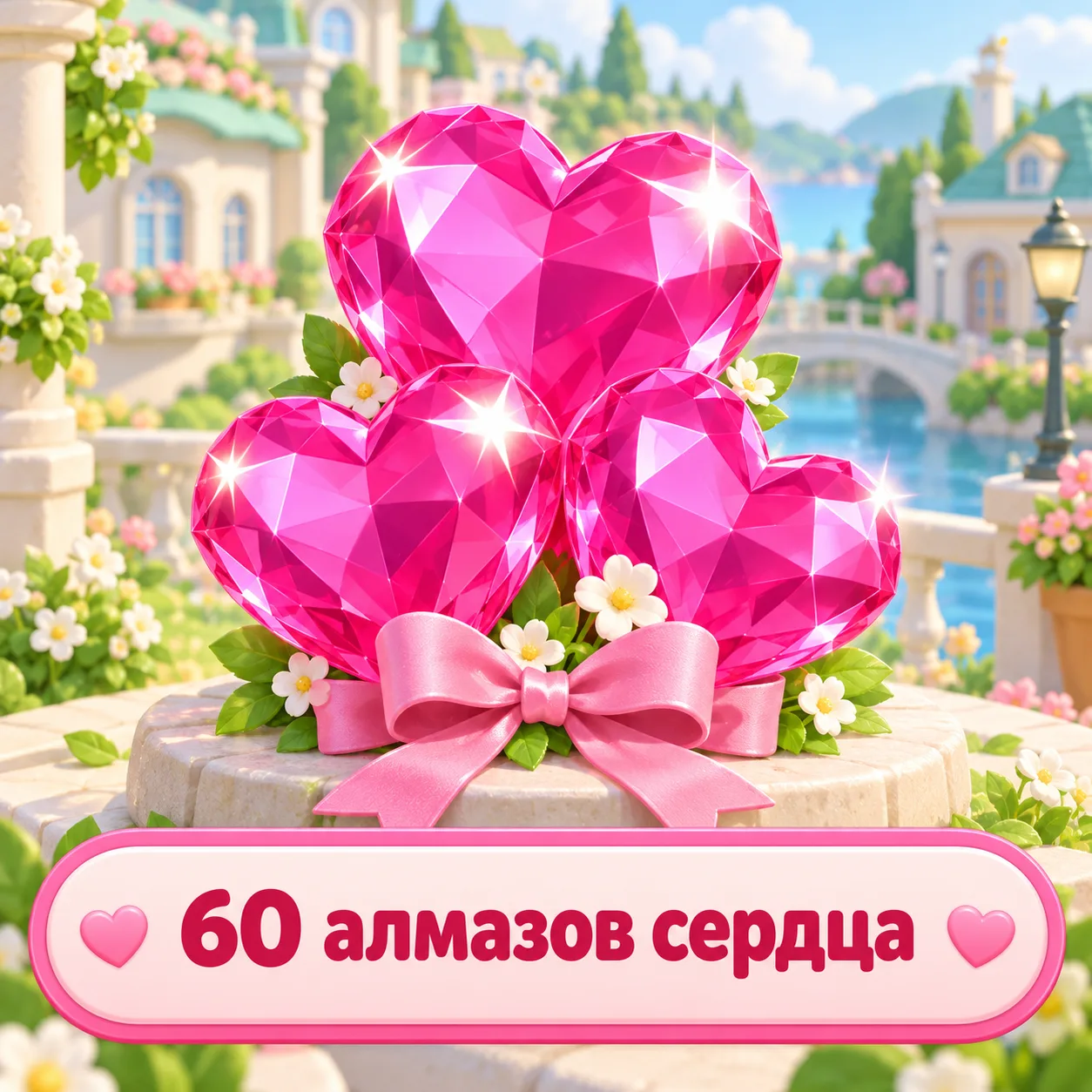 60 алмазов сердца