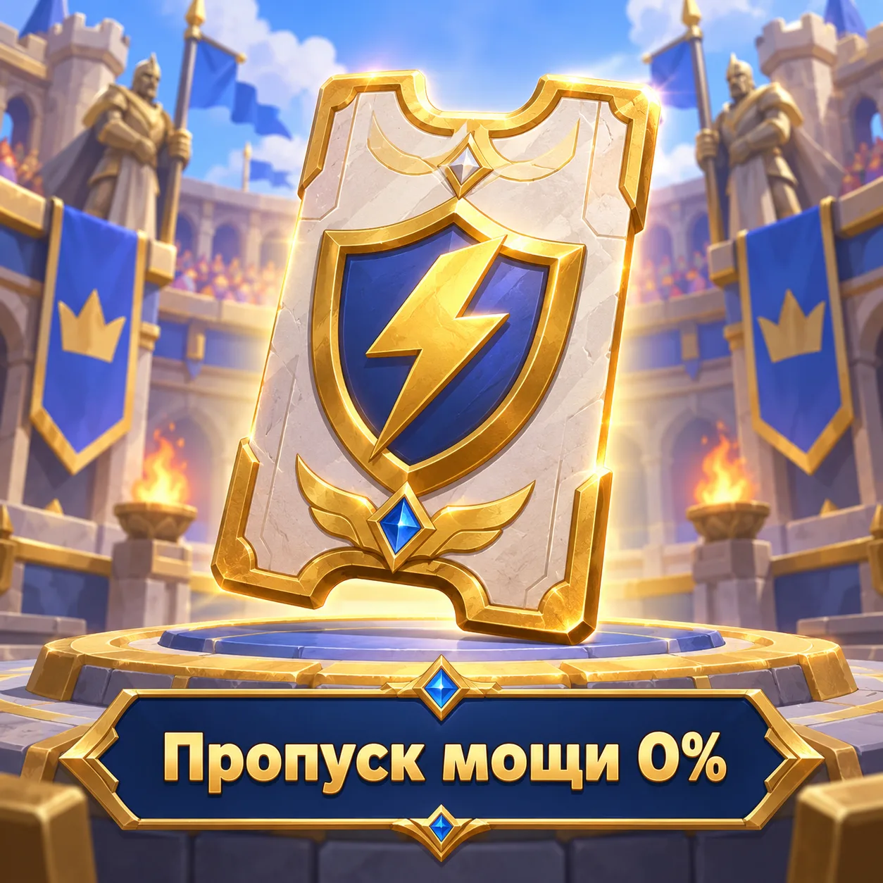 Пропуск мощи 0%