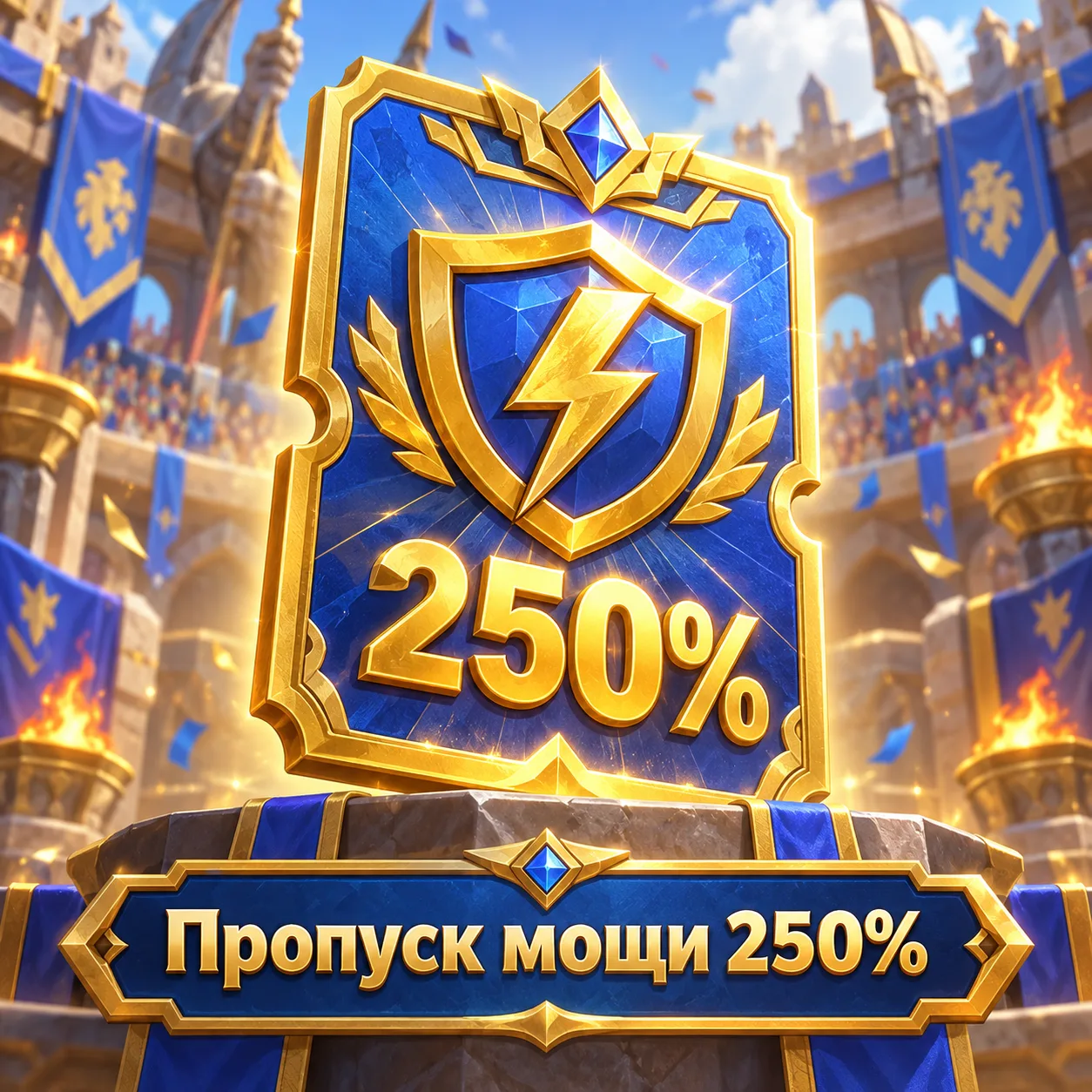 Пропуск мощи 250%