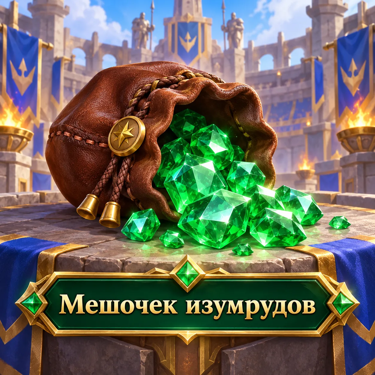 Мешочек изумрудов