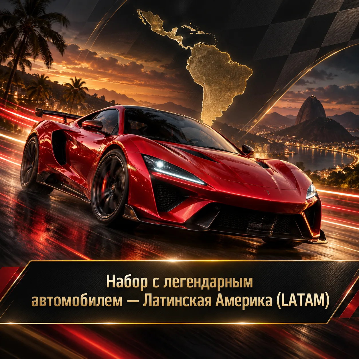 Набор с легендарным автомобилем — Латинская Америка (LATAM)