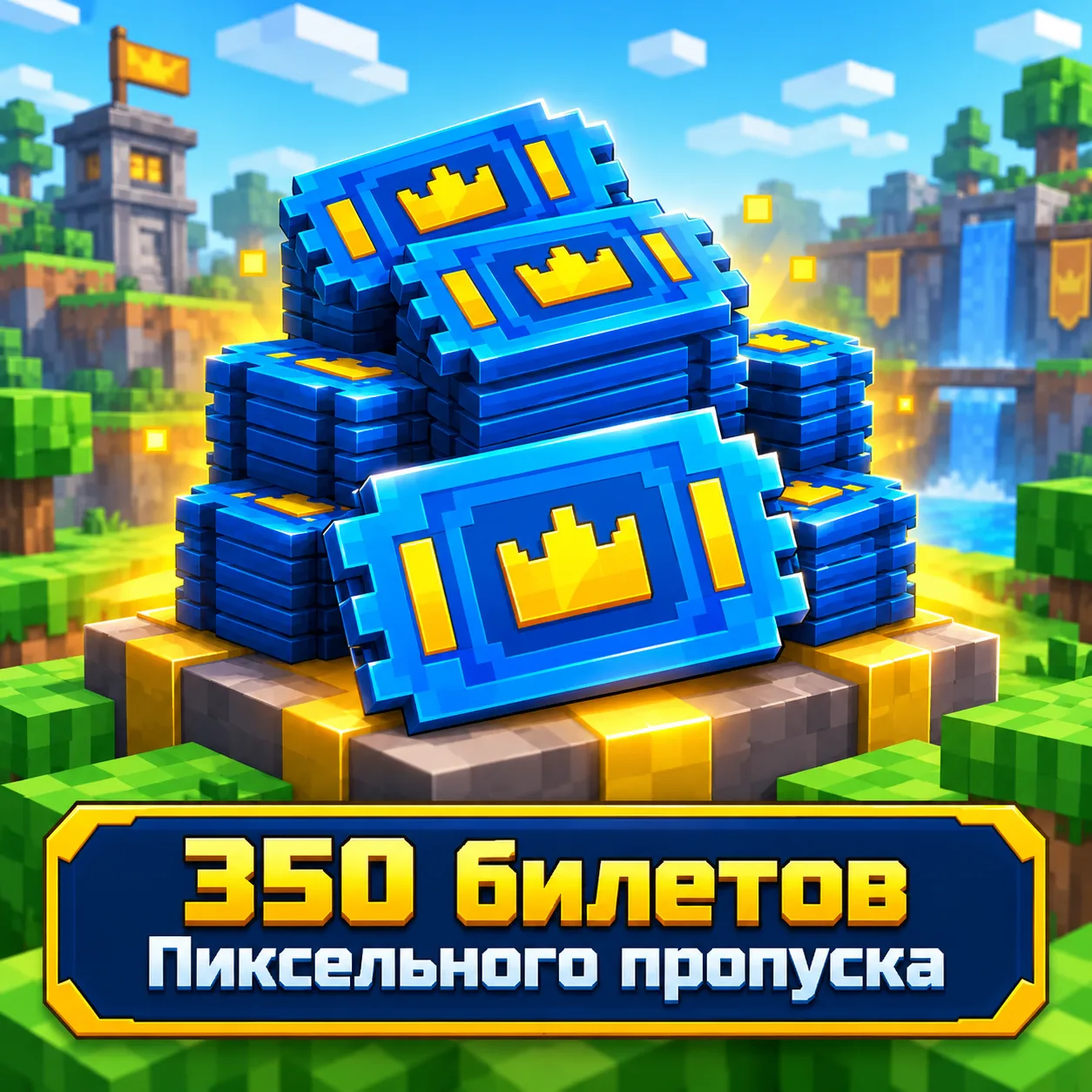350 билетов Пиксельного пропуска