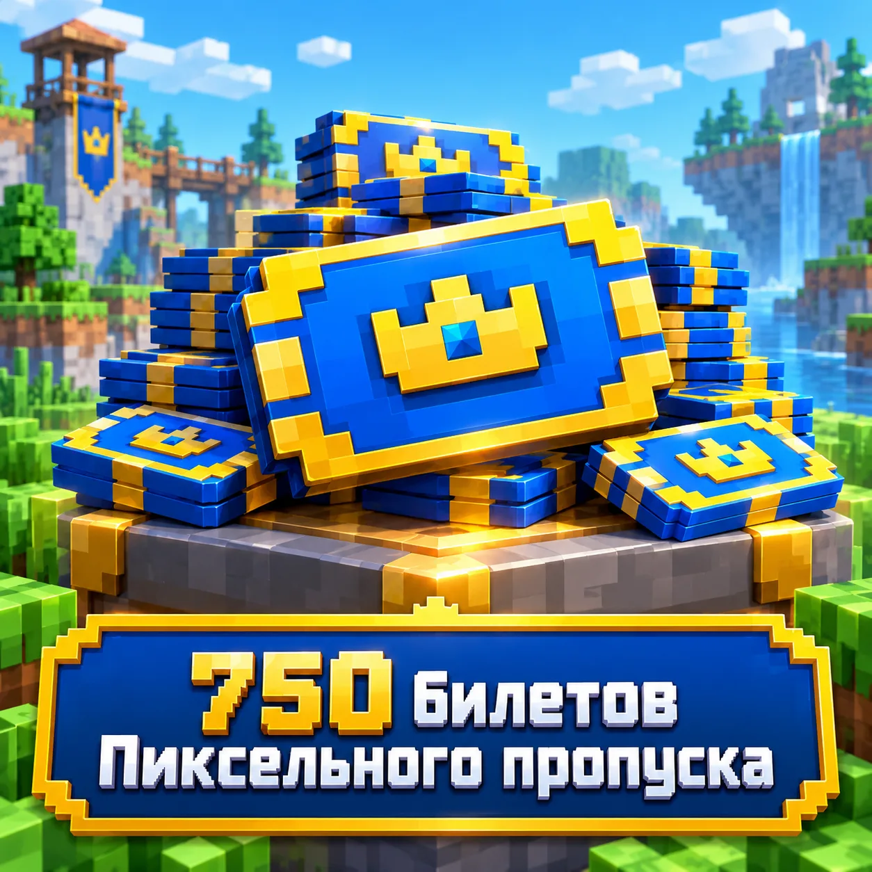 750 билетов Пиксельного пропуска