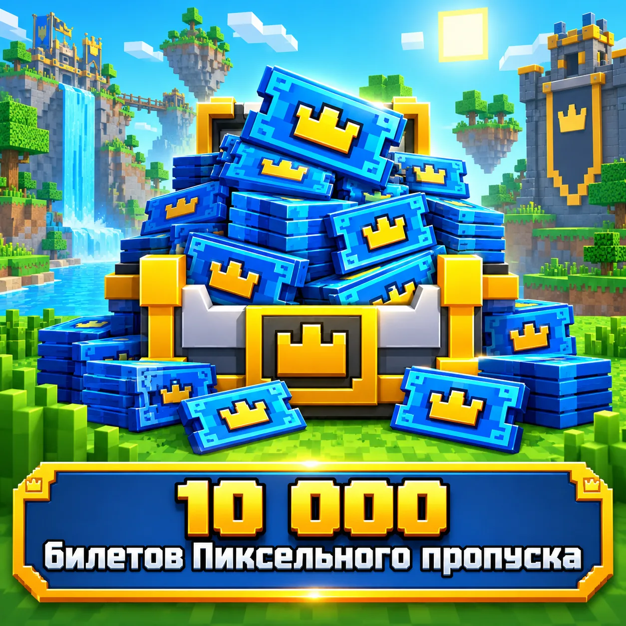 10 000 билетов Пиксельного пропуска
