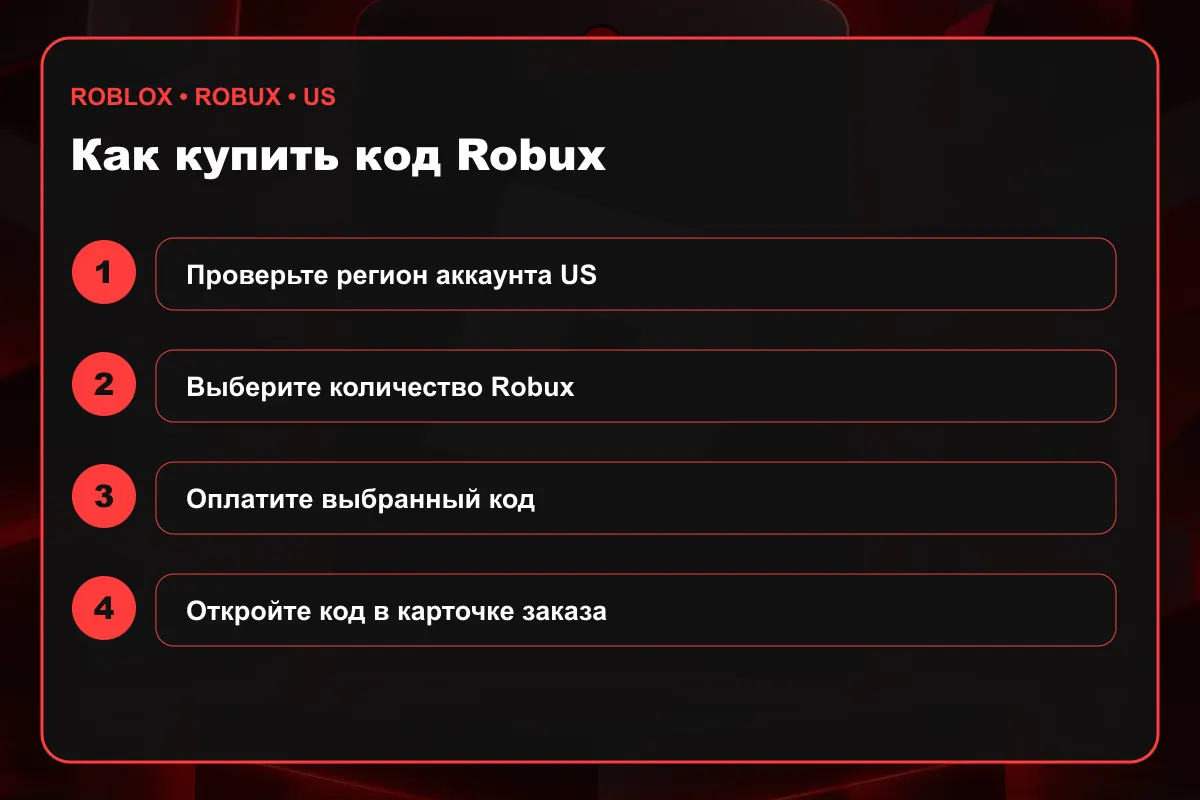 Как купить код Roblox Robux US