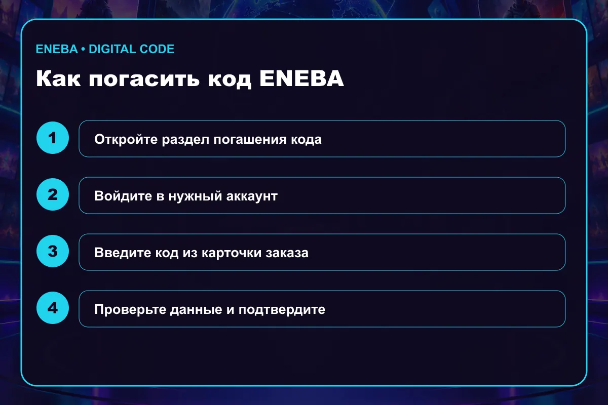 Инструкция по активации Eneba