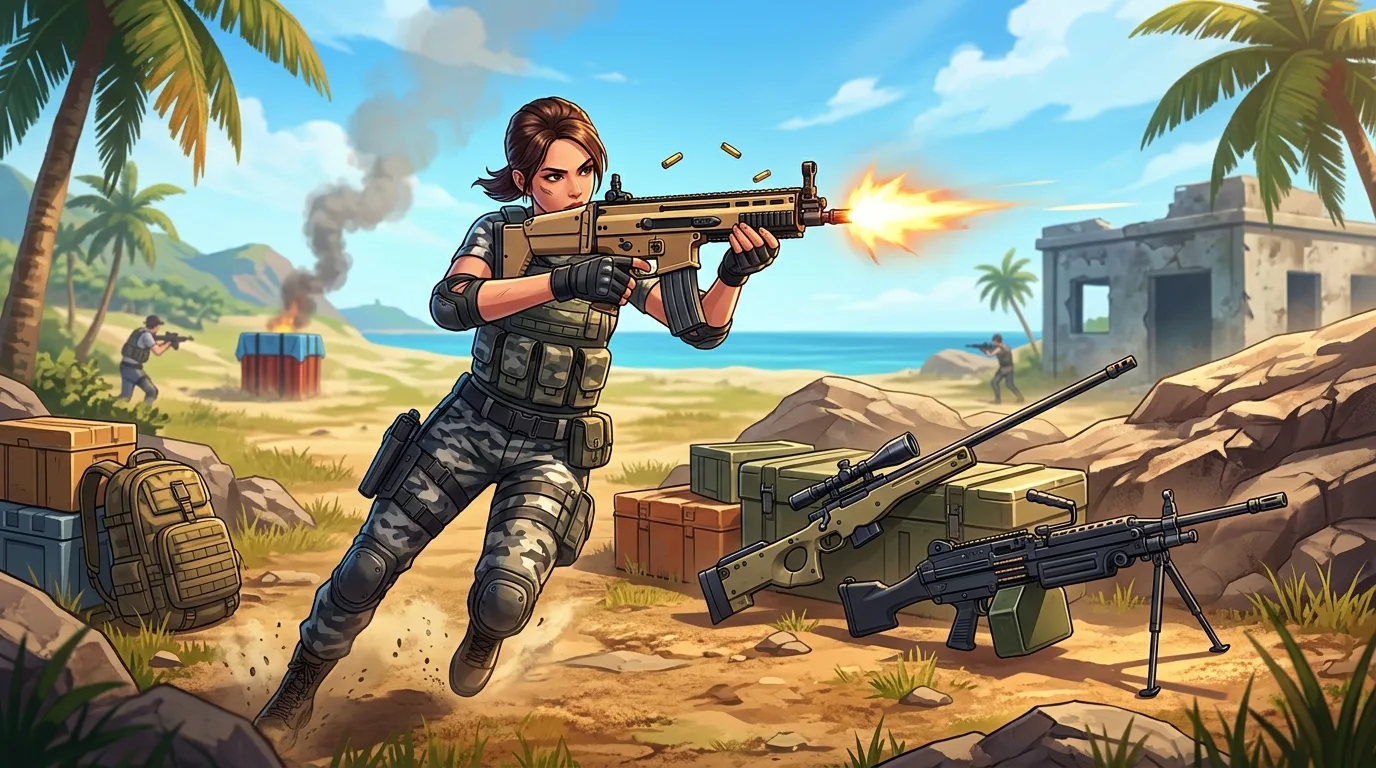 Free Fire: новое оружие M7, Hawk, RPK и Skorp
