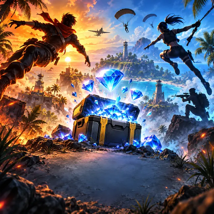 Free Fire Diamond Pins (EU + TR)