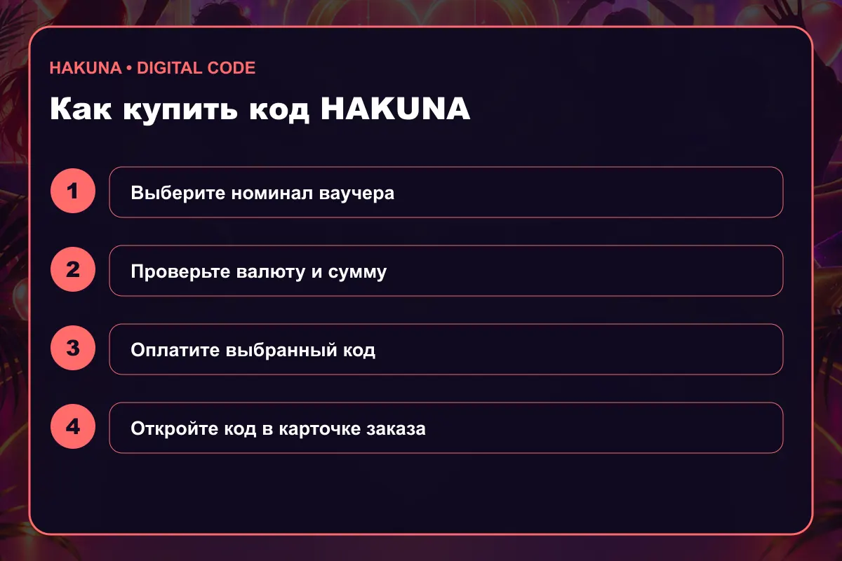 Как купить подарочную карту Hakuna Hakuna