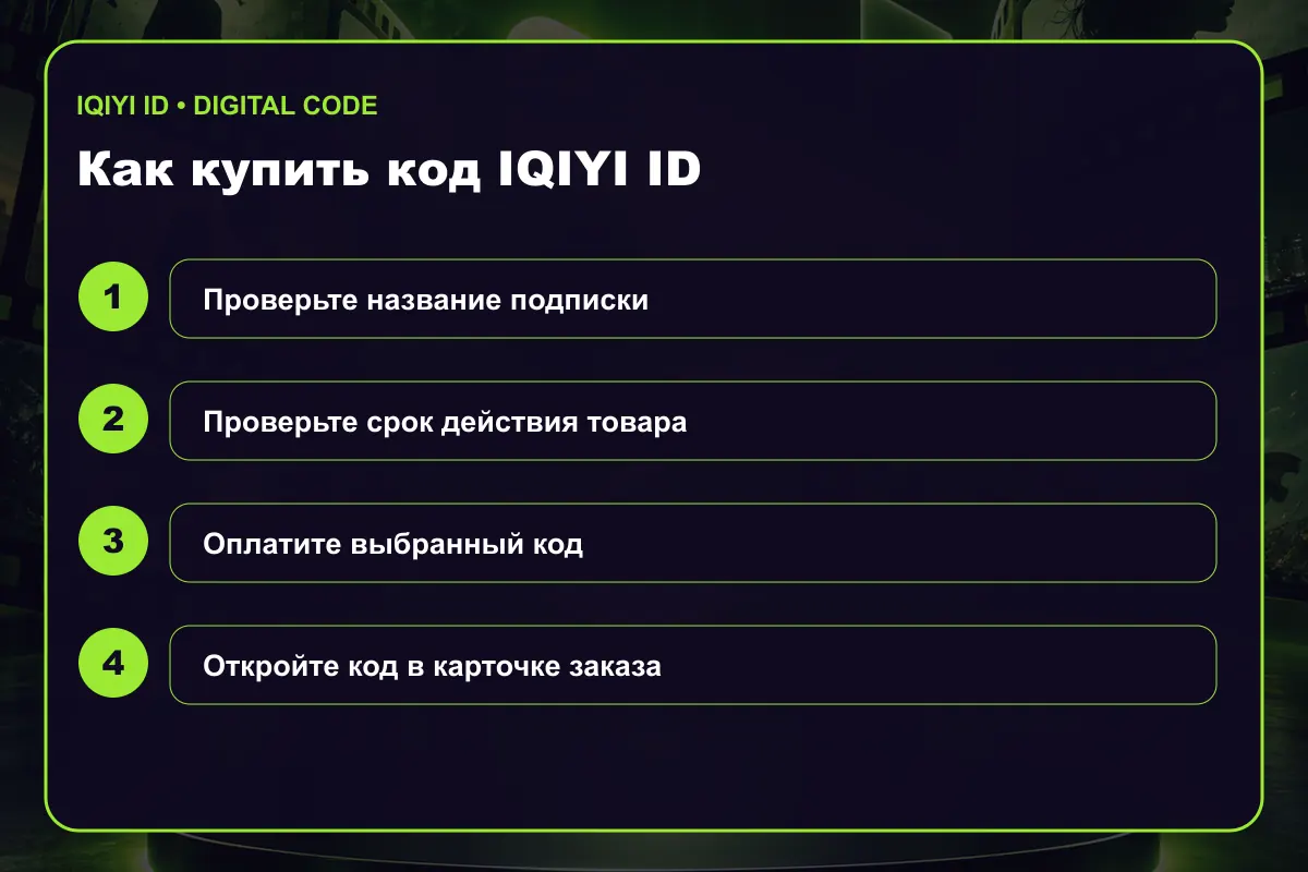 Как купить подписку iQIYI iQIYI (ID)