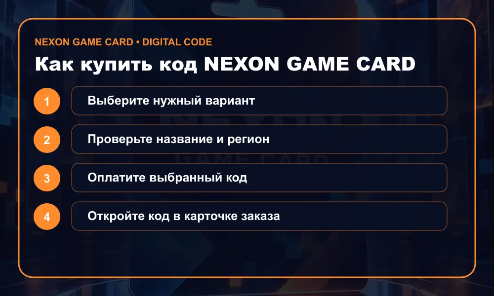 Как купить код Nexon Game Card