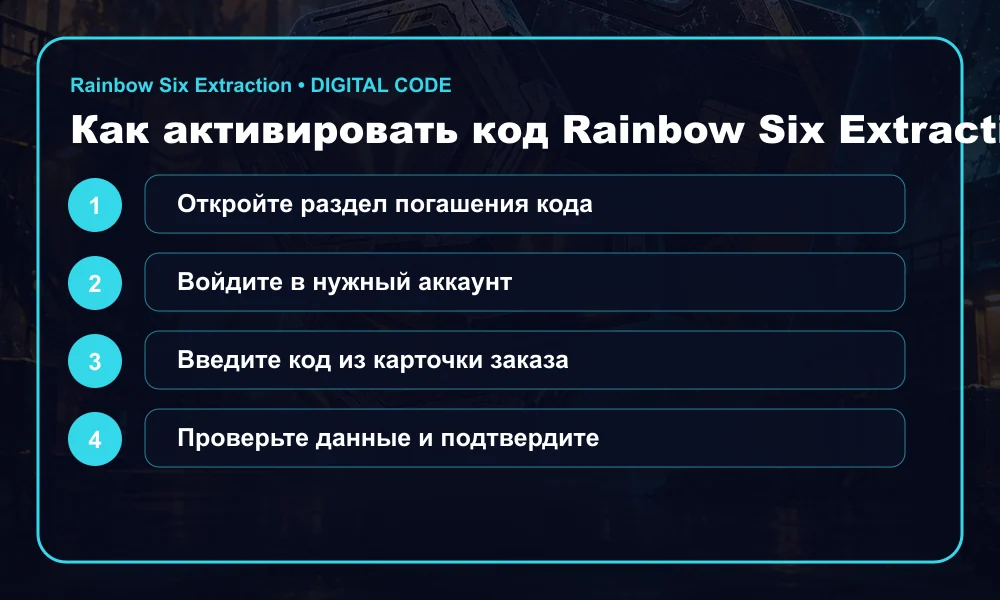 Инструкция по активации Tom Clancy’s Rainbow Six® Extraction