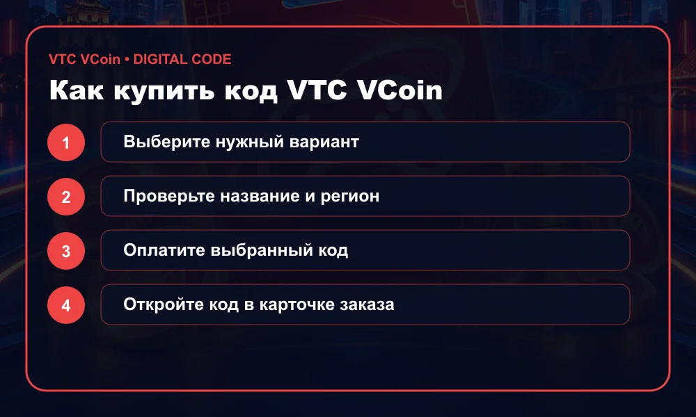Как купить код VTC VCoin