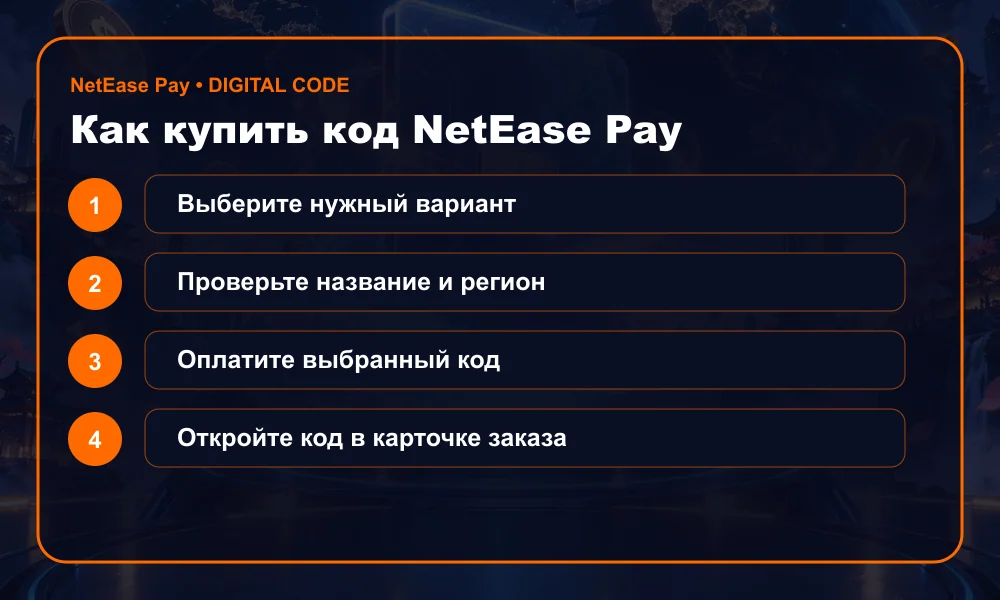 Как купить код NetEase Pay