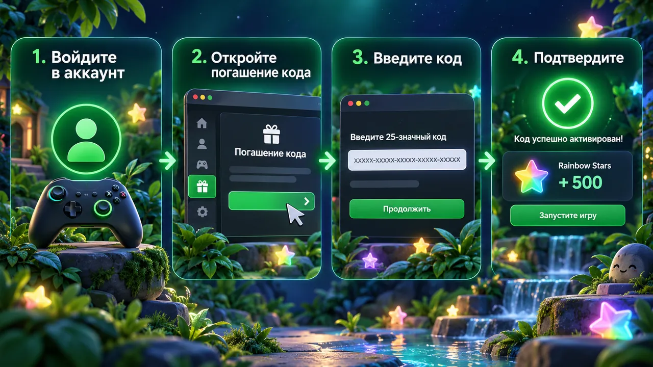 Как активировать код Xbox: войти в аккаунт, открыть погашение, ввести код и подтвердить