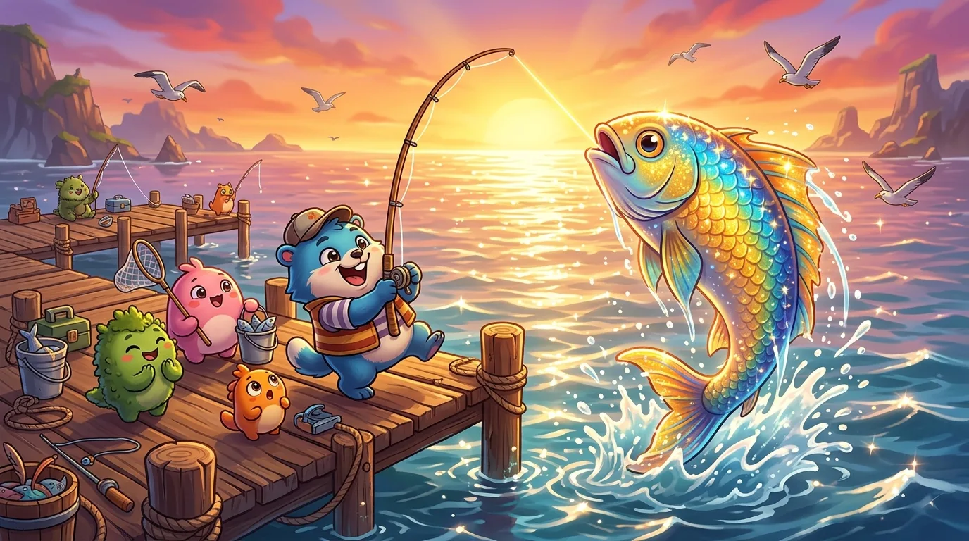 Clash of Critters: рыбалка на море, радужная рыба