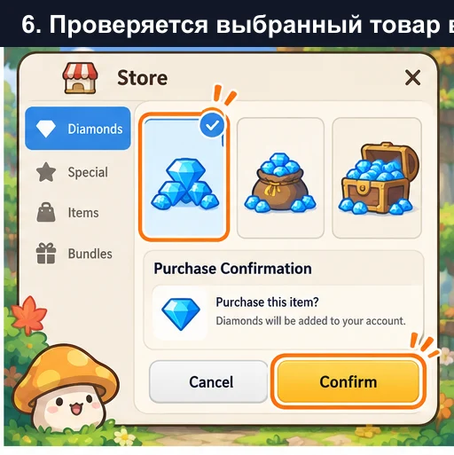 Как проверить выбранный товар MapleStory Idle RPG в магазине